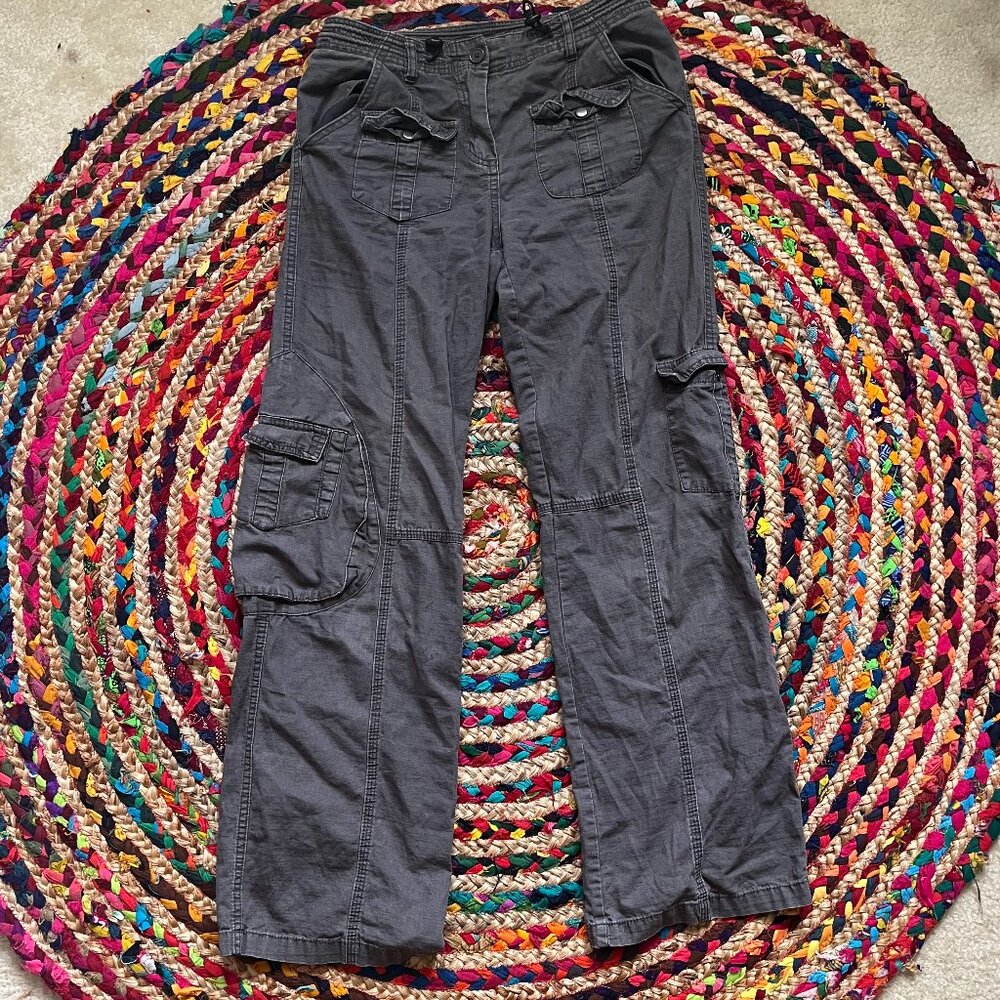 Brandy Melville army grey cargo pants